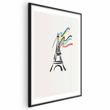 Artgeist Poster - Eiffelov toranj i boje