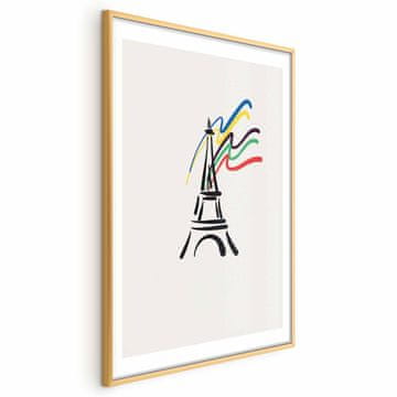 Artgeist Poster - Eiffelov toranj i boje