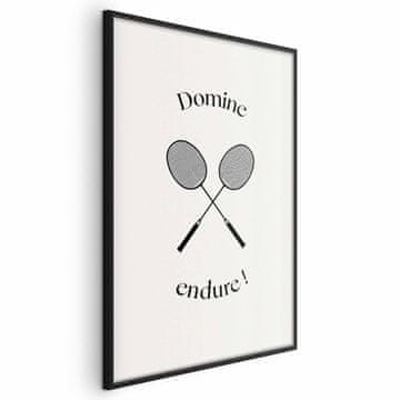 Artgeist Poster - Ljetne igre - badmintonski reketi na bijeloj pozadini