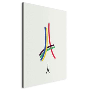 Artgeist Slika - Eiffelov toranj - grafika u boji - apstrakcija