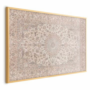 Artgeist Poster - Pješčani tepih - istrošeni perzijski tepih s bogatim ukrasnim motivima