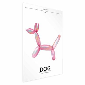 Artgeist Poster - Holo-Dog - Šareni pas u retro stilu