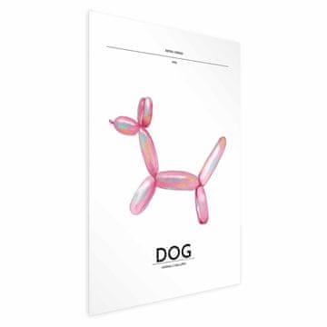 Artgeist Poster - Holo-Dog - Šareni pas u retro stilu