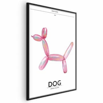Artgeist Poster - Holo-Dog - Šareni pas u retro stilu