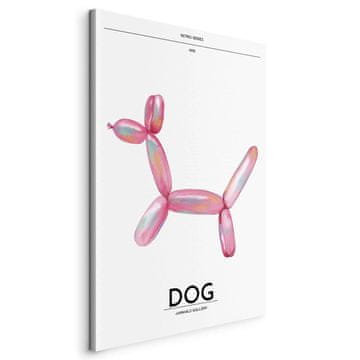 Artgeist Slika - Holo-Dog - Šareni pas u retro stilu