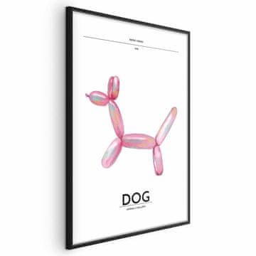 Artgeist Poster - Holo-Dog - Šareni pas u retro stilu