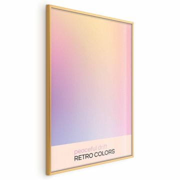 Artgeist Poster - Mirni drift - Nježne pastelne nijanse stvaraju skladnu cjelinu