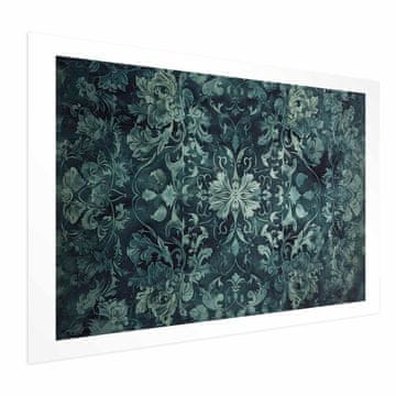 Artgeist Poster - Ukrasi za tepihe u smaragdnim nijansama