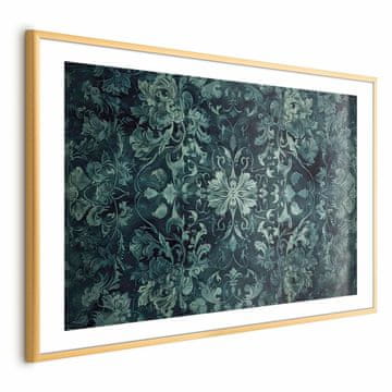 Artgeist Poster - Ukrasi za tepihe u smaragdnim nijansama