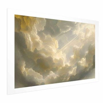 Artgeist Poster - Zapanjujuća igra boja na pozadini oblaka