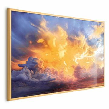 Artgeist Poster - Prekrasan zalazak sunca - oblaci u toplim nijansama