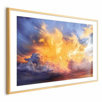 Artgeist Poster - Prekrasan zalazak sunca - oblaci u toplim nijansama