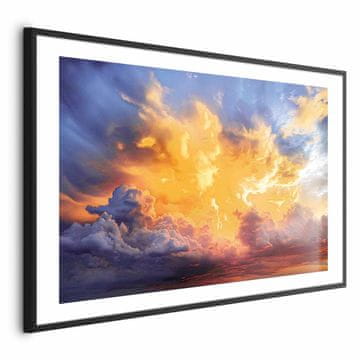 Artgeist Poster - Prekrasan zalazak sunca - oblaci u toplim nijansama