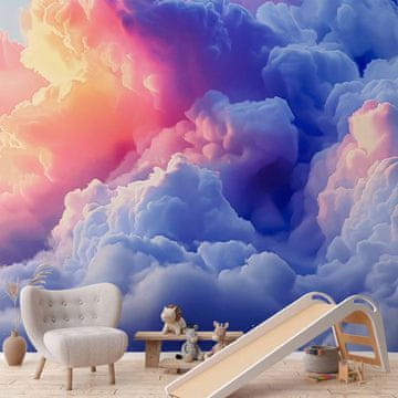 Artgeist Fototapeta - Oblaci kao da su naslikani: umjetnički kistovi zore oslikavaju nebo