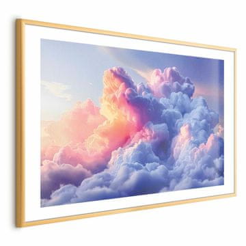 Artgeist Poster - Oblaci kao da su naslikani: umjetnički kistovi zore oslikavaju nebo