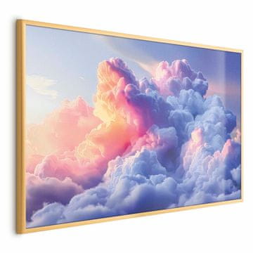 Artgeist Poster - Oblaci kao da su naslikani: umjetnički kistovi zore oslikavaju nebo