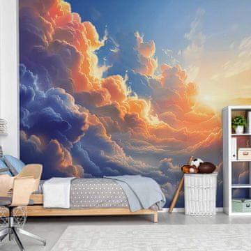 Artgeist Foto tapeta - Zalazak sunca nad oblačnim morem: prekrasna simfonija boja