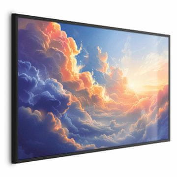 Artgeist Poster - Zalazak sunca nad oblačnim morem: prekrasna simfonija boja