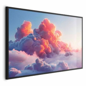 Artgeist Poster - Spektakl u sumraku: oblaci u nijansama ružičaste i ljubičaste