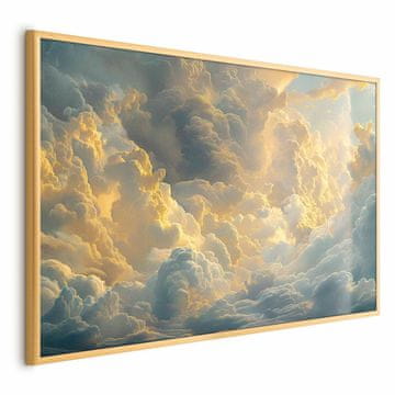 Artgeist Poster - Posljednji dah dana: oblaci obasjani večernjim sjajem