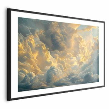 Artgeist Poster - Posljednji dah dana: oblaci obasjani večernjim sjajem