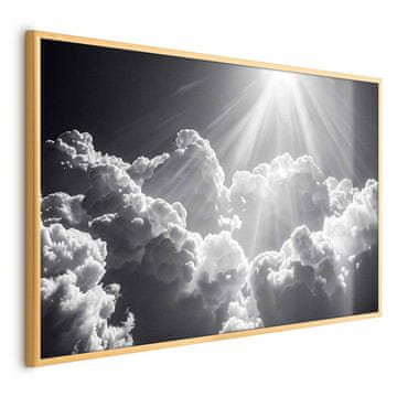 Artgeist Poster - Nada u oblacima: Inspirativne zrake sunčeve svjetlosti - Probudite emocije