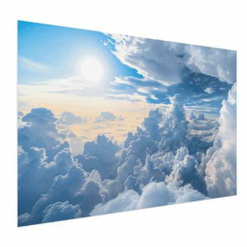Artgeist Poster - Simfonija svjetlosti: Sunce i oblaci u harmoniji na prekrasnom nebu