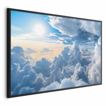 Artgeist Poster - Simfonija svjetlosti: Sunce i oblaci u harmoniji na prekrasnom nebu