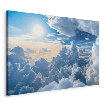 Artgeist Slika - Simfonija svjetlosti: Sunce i oblaci u harmoniji na prekrasnom nebu