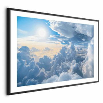 Artgeist Poster - Simfonija svjetlosti: Sunce i oblaci u harmoniji na prekrasnom nebu