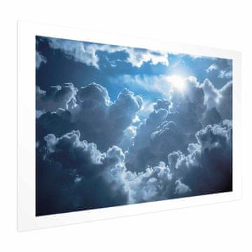 Artgeist Poster - Animirani krajolik: Sunce se bori s oblacima