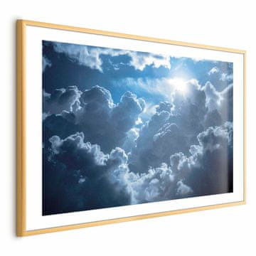 Artgeist Poster - Animirani krajolik: Sunce se bori s oblacima