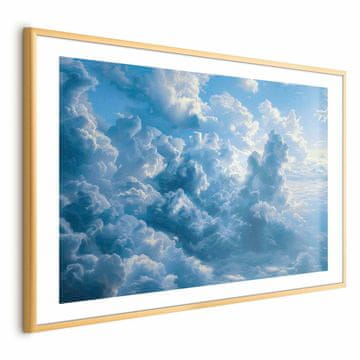 Artgeist Poster - Ocean u zraku: Oblaci koji se njišu odražavaju jutarnje svjetlo