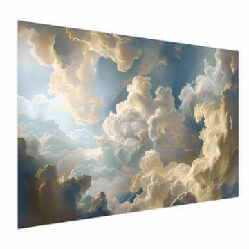 Artgeist Poster - Sunce i sjene: Kazališna prirodna predstava visoko iznad Zemlje
