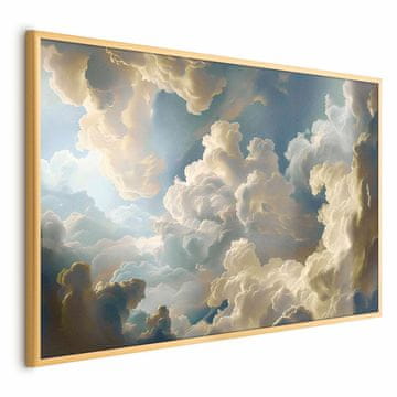 Artgeist Poster - Sunce i sjene: Kazališna prirodna predstava visoko iznad Zemlje