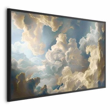 Artgeist Poster - Sunce i sjene: Kazališna prirodna predstava visoko iznad Zemlje