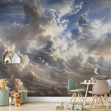 Artgeist Foto tapeta - Zlatni odsjaji na oblacima koji najavljuju zalazak sunca