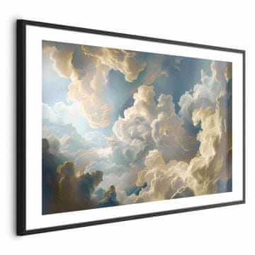 Artgeist Poster - Sunce i sjene: Kazališna prirodna predstava visoko iznad Zemlje