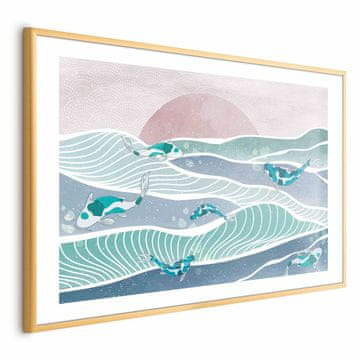 Artgeist Poster - Riba u valovima