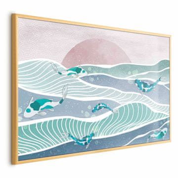 Artgeist Poster - Riba u valovima