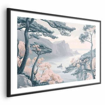 Artgeist Poster - Plava obala u nježnim bojama