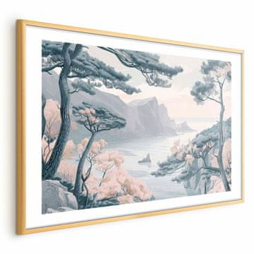 Artgeist Poster - Plava obala u nježnim bojama