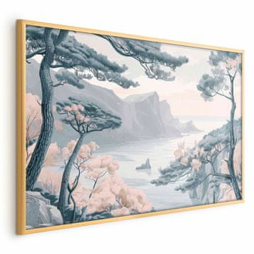 Artgeist Poster - Plava obala u nježnim bojama