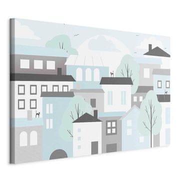 Artgeist Slika - Šareni grad (1 dio) širine