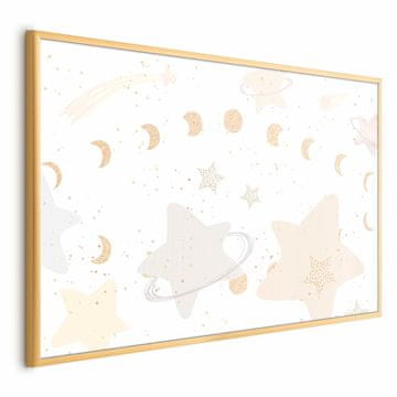 Artgeist Poster - Mjesec i zvijezde