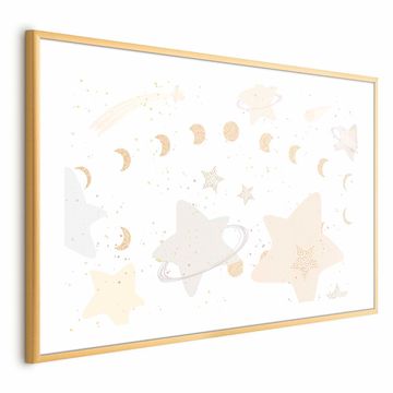 Artgeist Poster - Mjesec i zvijezde
