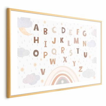 Artgeist Poster - Slova u prigušenim bojama