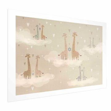 Artgeist Poster - Zaljubljene žirafe