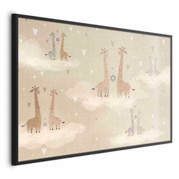 Artgeist Poster - Zaljubljene žirafe
