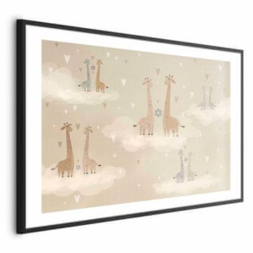Artgeist Poster - Zaljubljene žirafe